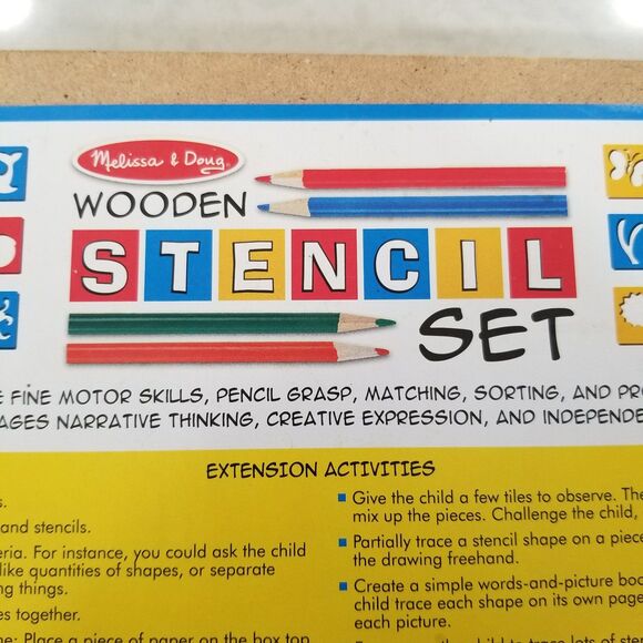 Melissa and Doug stencil kit preowned - Picture 2 of 12